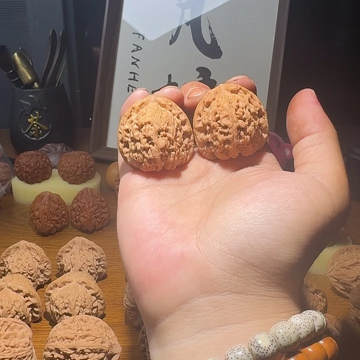 柠***水吊坠文玩核桃39尺寸全品逐鹿南疆