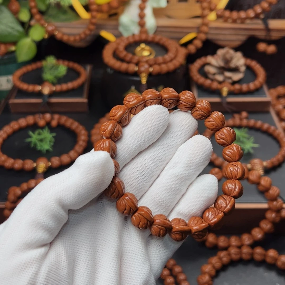 吊坠桃核1.2玉龙脊手串