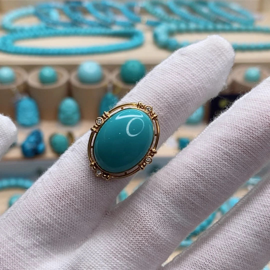 未镶嵌绿松石珠宝奇石