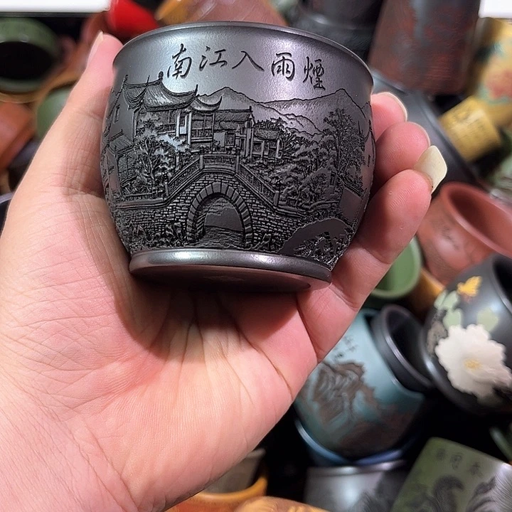 茶杯紫砂全手工紫砂主人杯