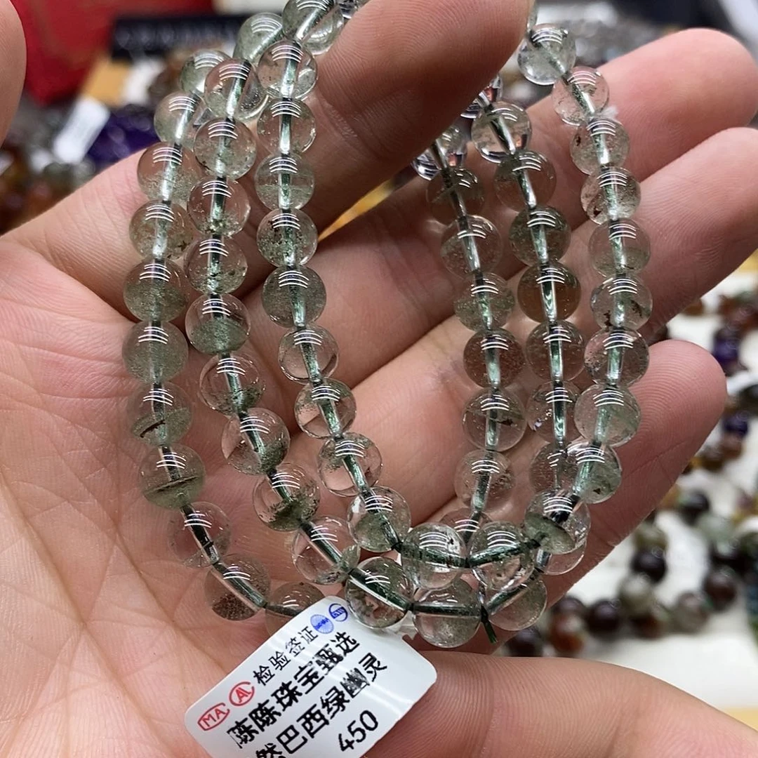 水晶手链未镶嵌多样性发货发一条