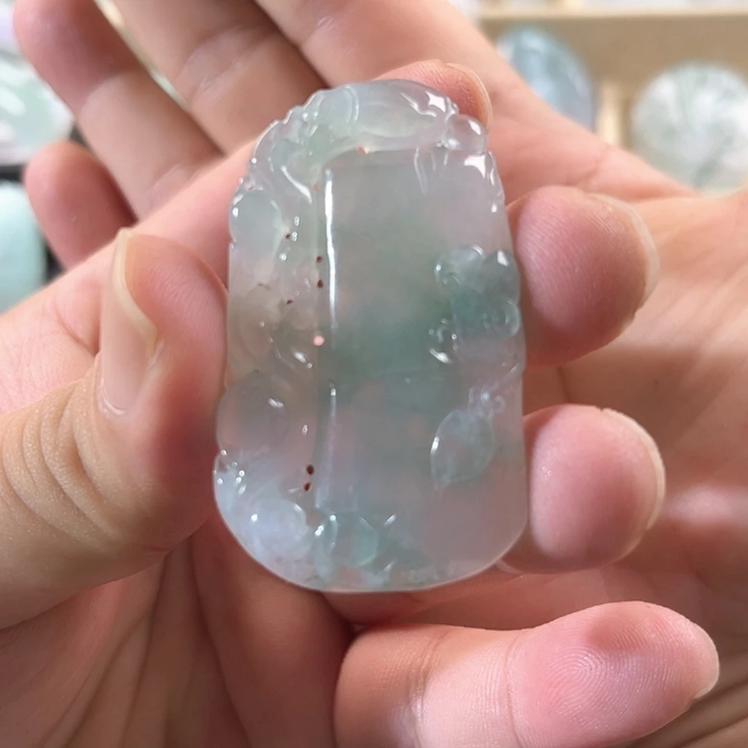 翡翠未镶嵌颈饰节节高升