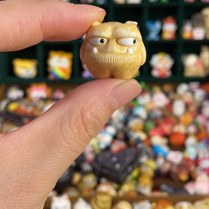 银S925鹿角根付古法上色吞金兽