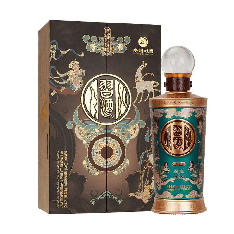 习酒习酒敦煌四祥瑞 九色鹿 53度酱香型白酒500ml53度500ml