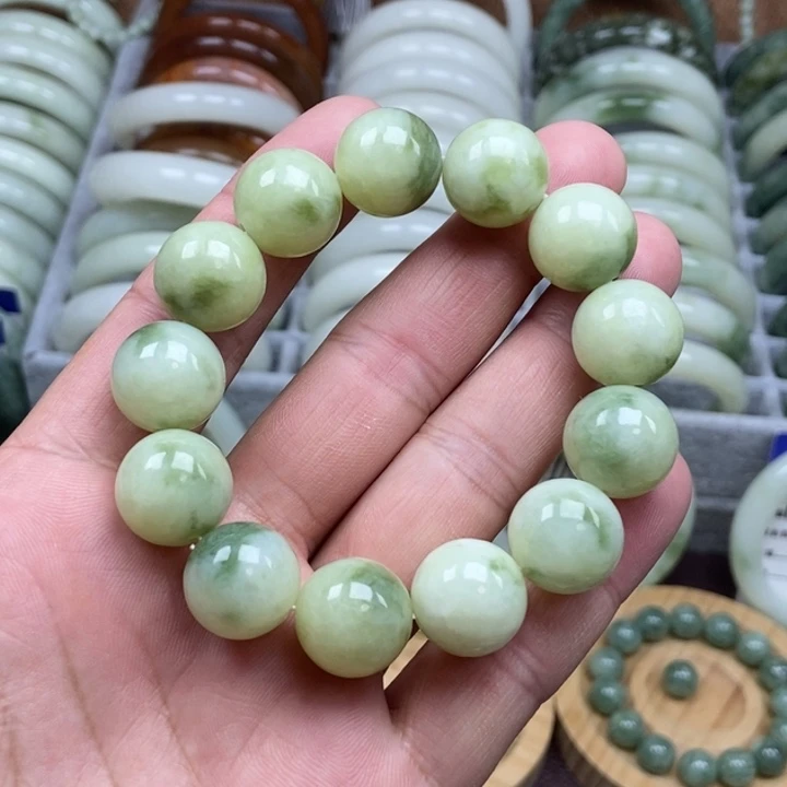 蛇纹石玉未镶嵌手链