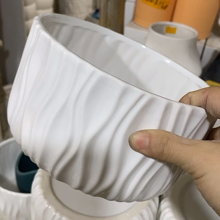 摆件陶陶盆有孔 瑕疵介意勿拍