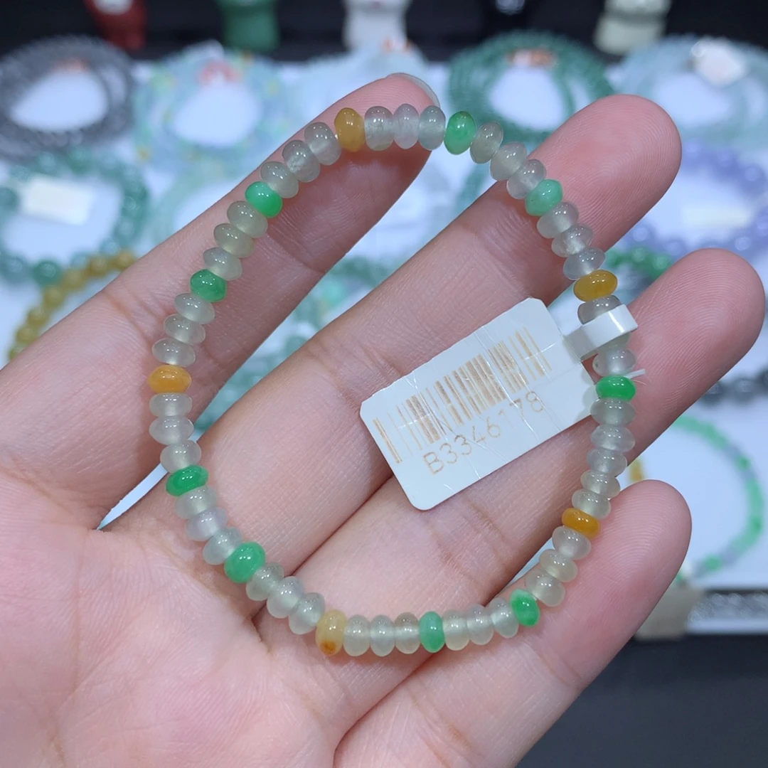 未镶嵌手串翡翠天然