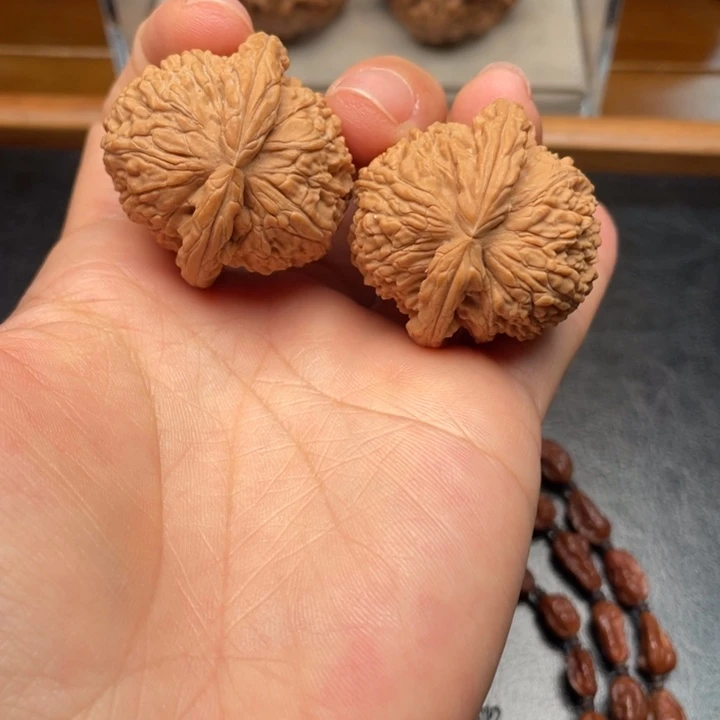 吊坠文玩核桃全品36尺球白