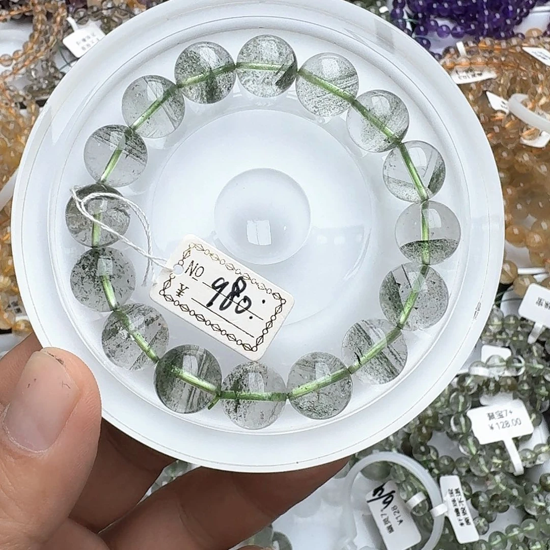 水晶手链未镶嵌幽灵干层13+