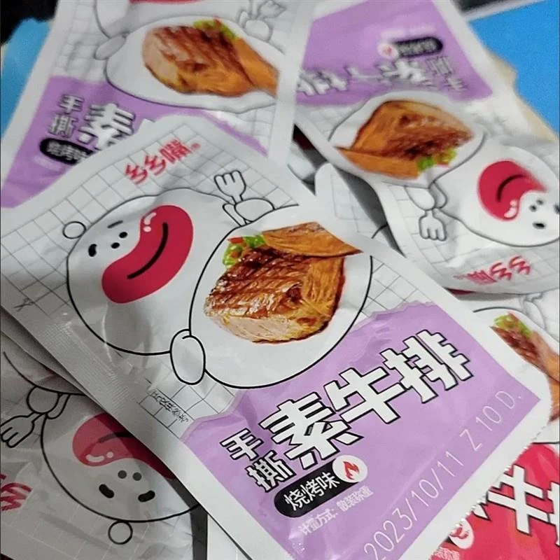 乡乡嘴手撕素肉零食小吃豆干制品辣味解馋办公室休闲食品素牛排