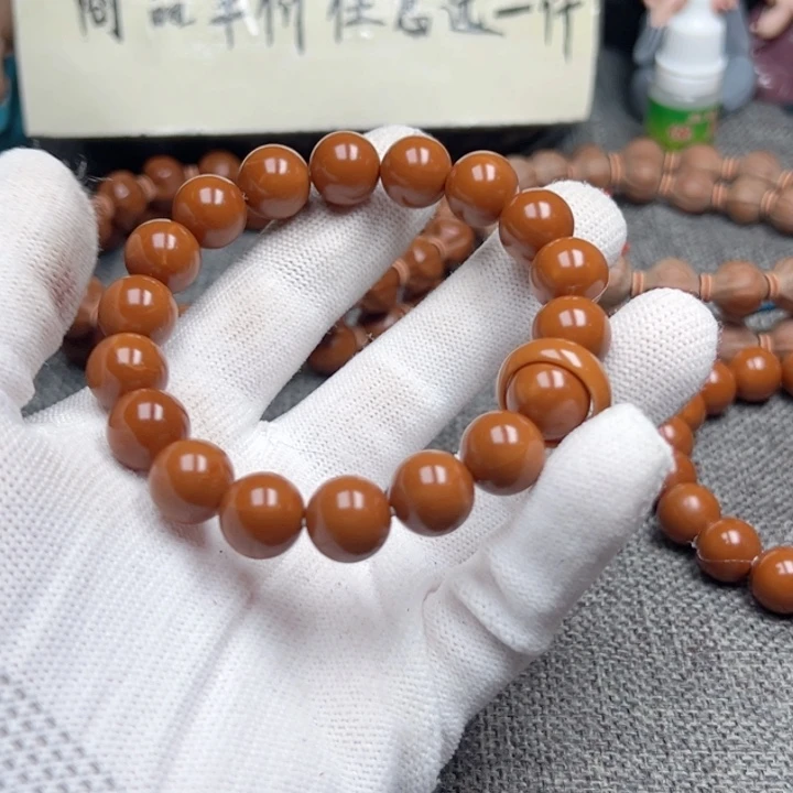 用***6橄榄核手串1.2全品超小孔