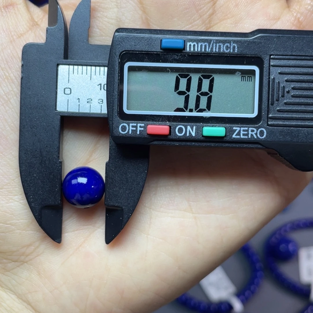 青金石未镶嵌9mm单珠配饰
