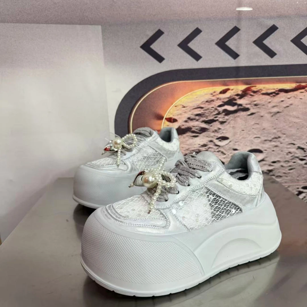 85-2春夏新款2025圆头系带韩版简约休闲板鞋潮流百搭ins