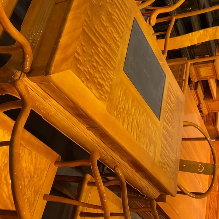 丶***楠木湿泡茶桌七件套1.58