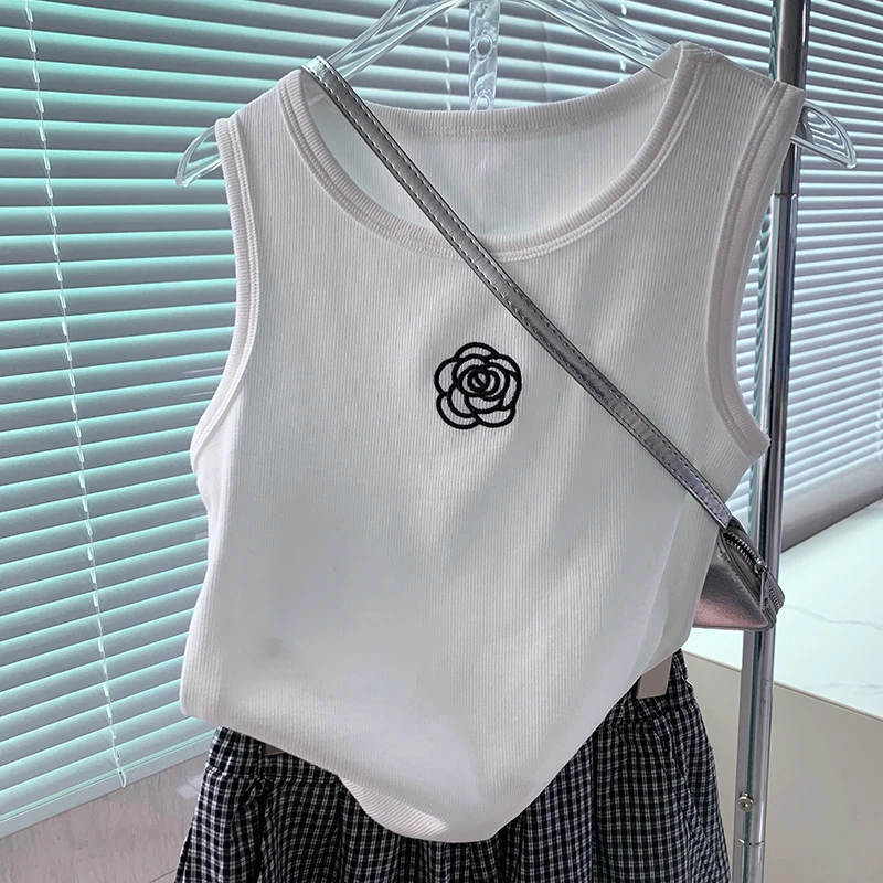 【山茶花】西西家女童2025夏季新款背心儿童百搭无袖上衣JX268SCH