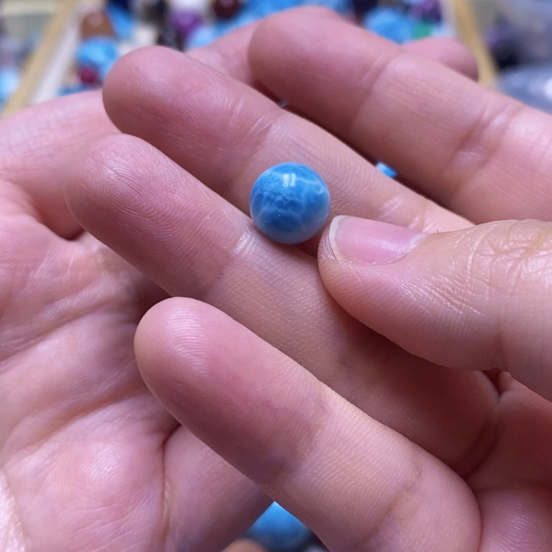 未镶嵌针钠钙石（海纹石）手链?****_