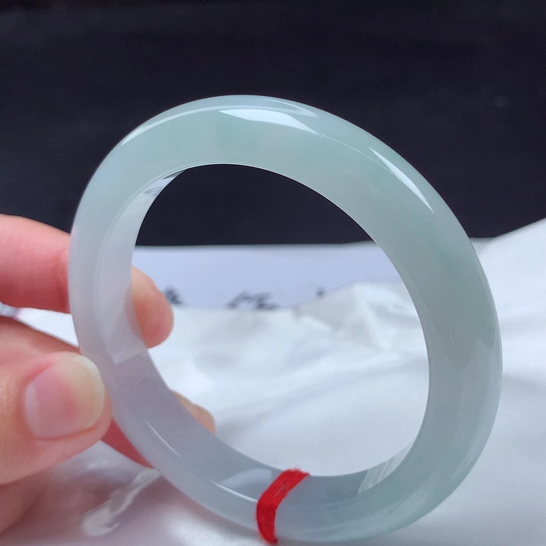 翡翠未镶嵌手镯56圈t19117