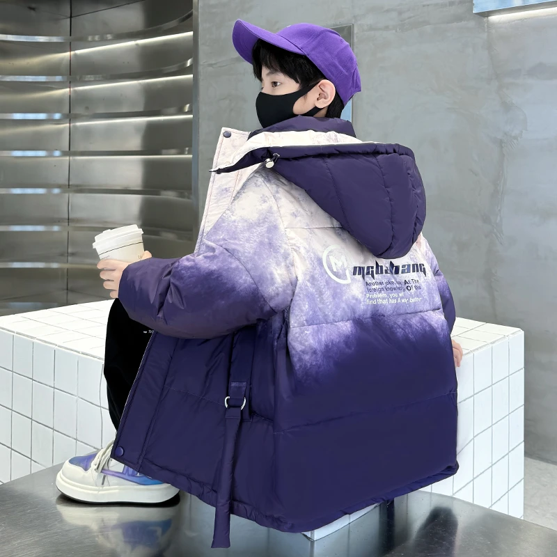 儿童装男童冬装服2025新款棉衣棉袄中大童洋气加厚冬季外套