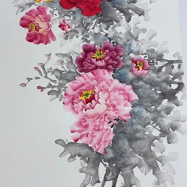 国画手绘国画作品