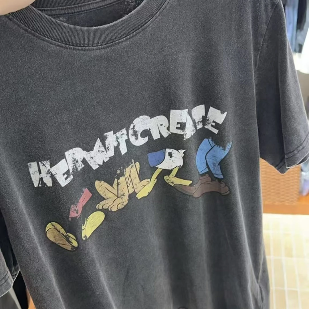 桃喜 早秋磅水洗卡通米奇短袖