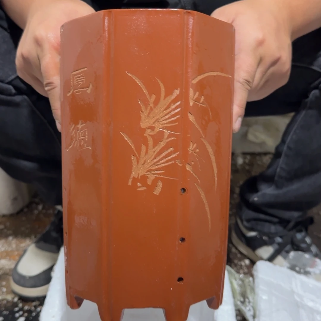 紫砂花盆口径15厘米