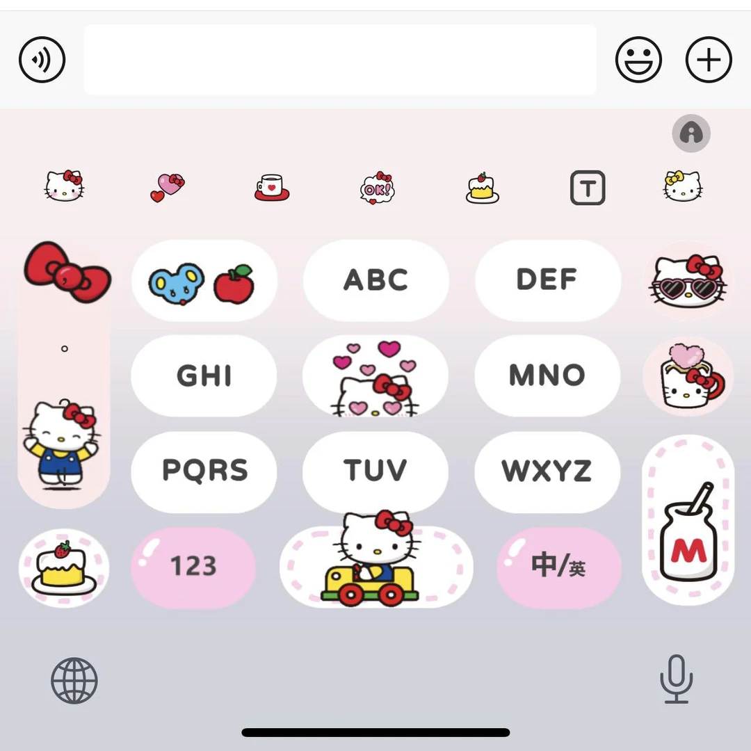 【可爱kitty】百度输入法苹果安卓打字键盘皮肤办公配件美化包
