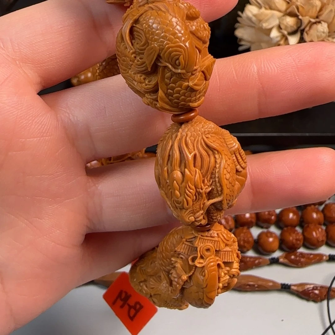 橄榄核手串/手链力舟 21鱼化龙