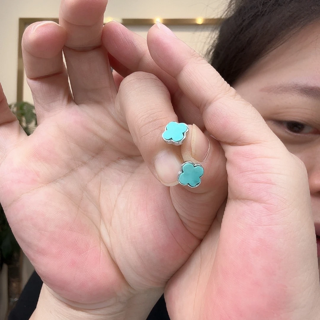 银S925镶嵌绿松石珠宝奇石68