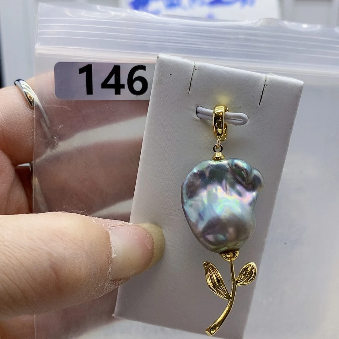 颈饰合金淡水珍珠