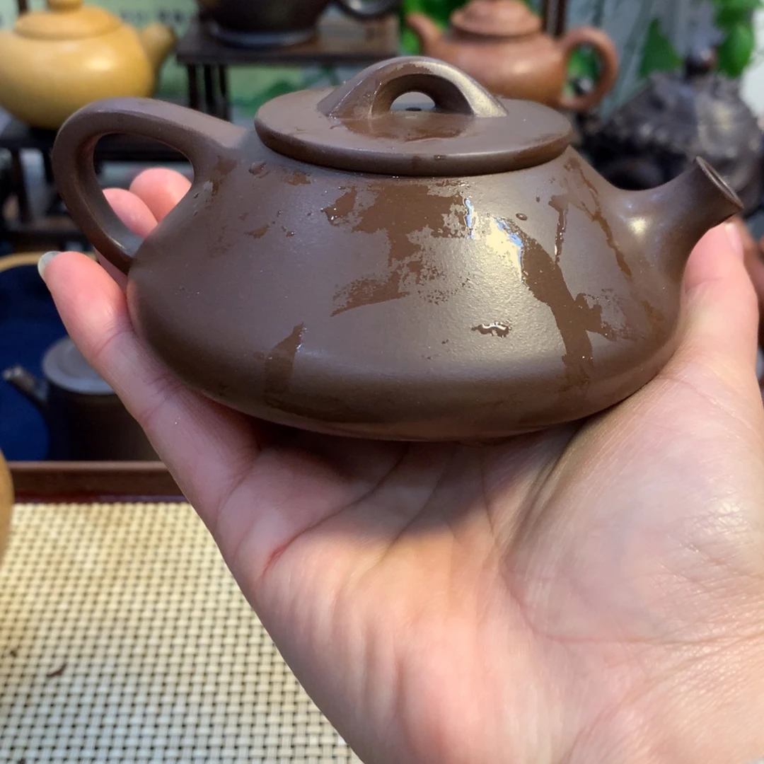 茶壶紫砂宜兴原矿紫泥180cc
