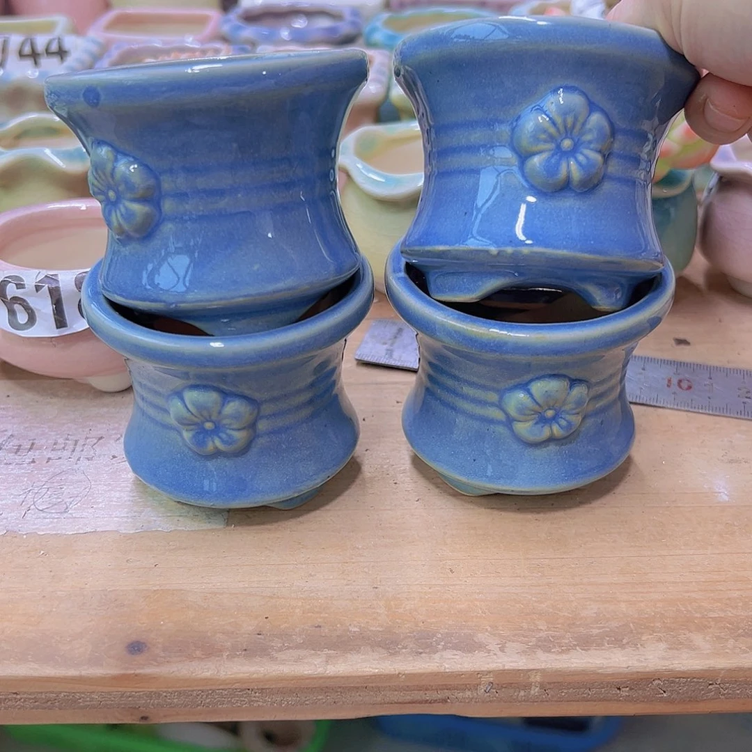 陶瓷花盆当场满12包邮