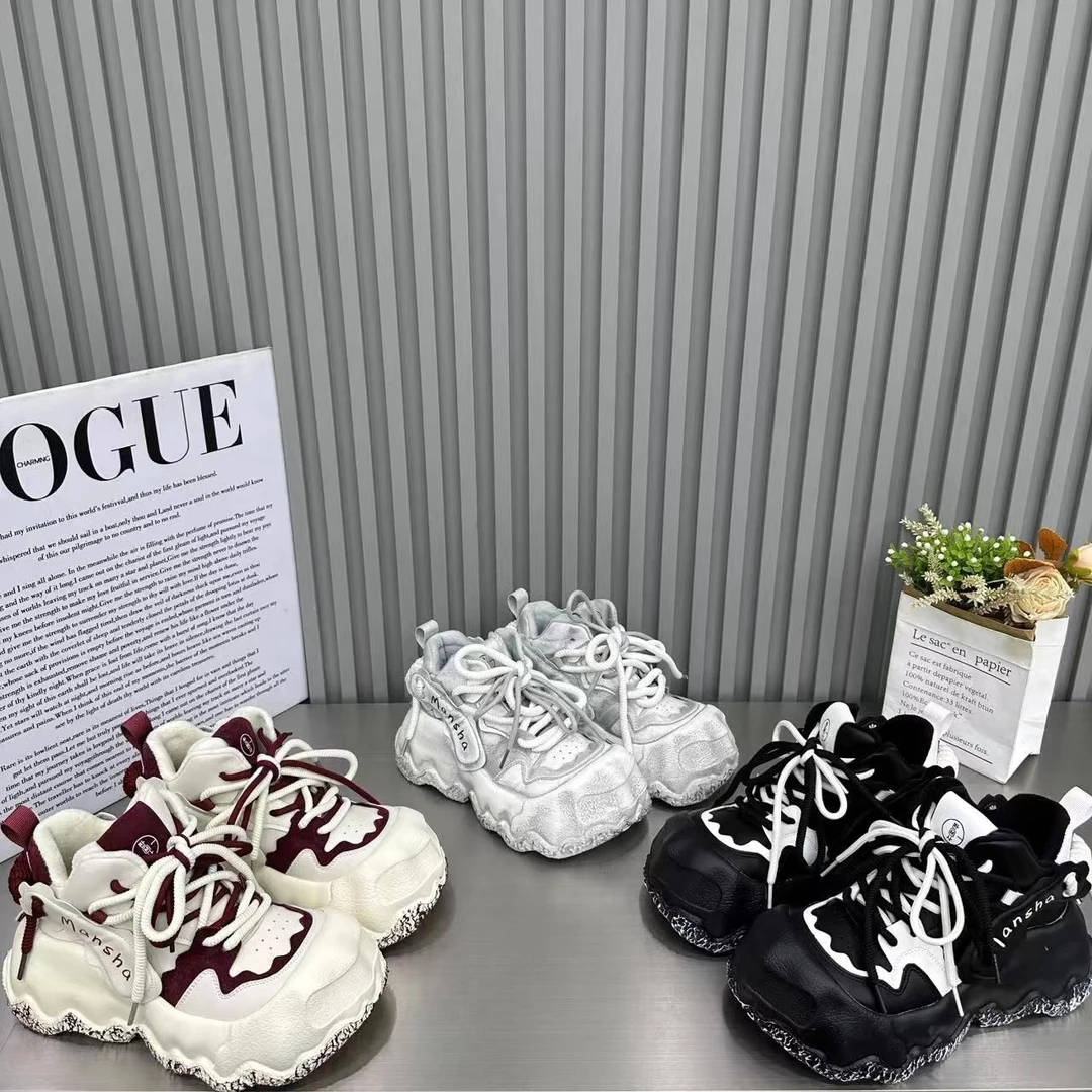 韩版百搭大头异形溶解鞋高帮鞋休闲鞋板鞋运动小白鞋厚底女鞋