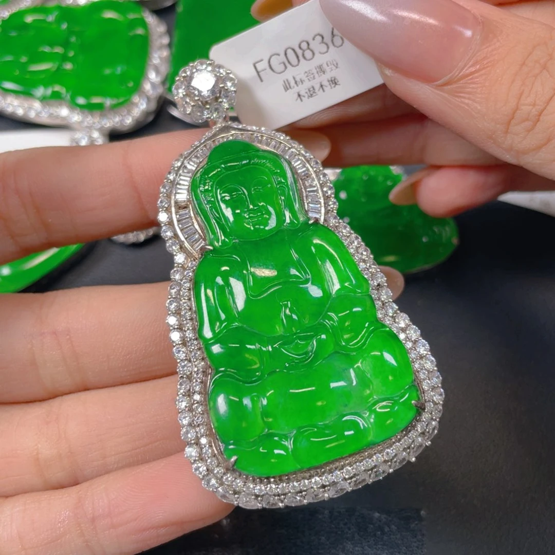 【闪购商品】颈饰银S925镶嵌翡翠翡翠