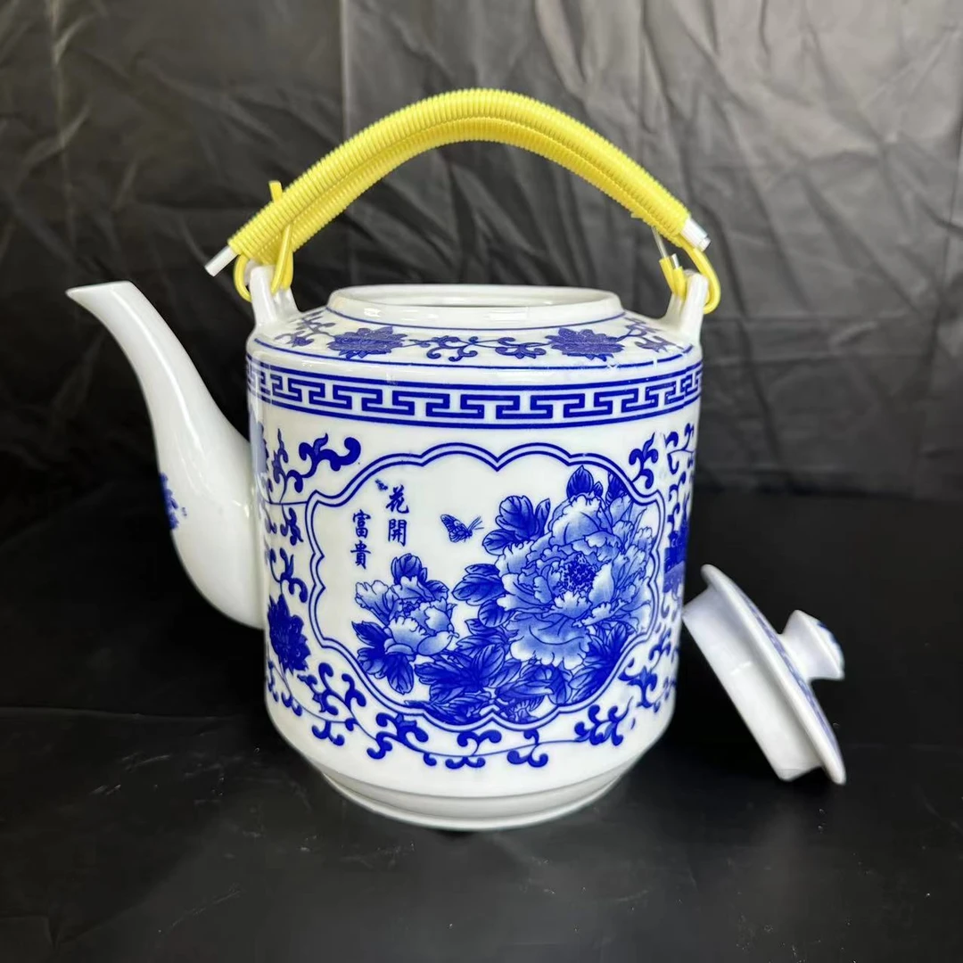 DP-A41花开富贵提梁壶2.8升/高19厘米宽21厘米仅有一件
