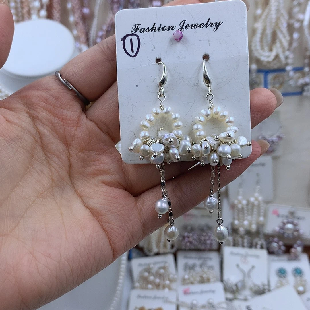 项链银S925镶嵌淡水珍珠