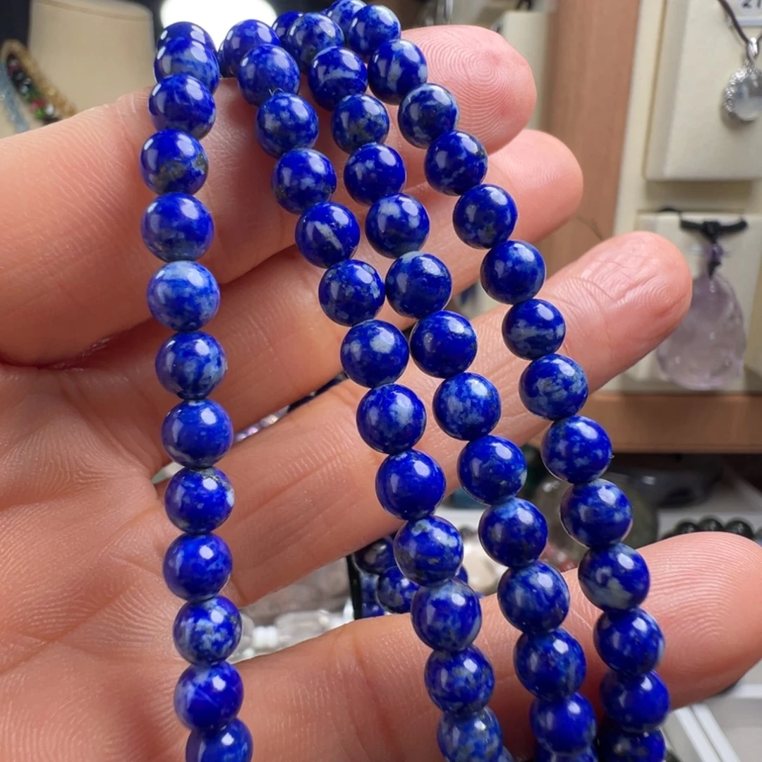 青金石未镶嵌手链80cm天然青金石