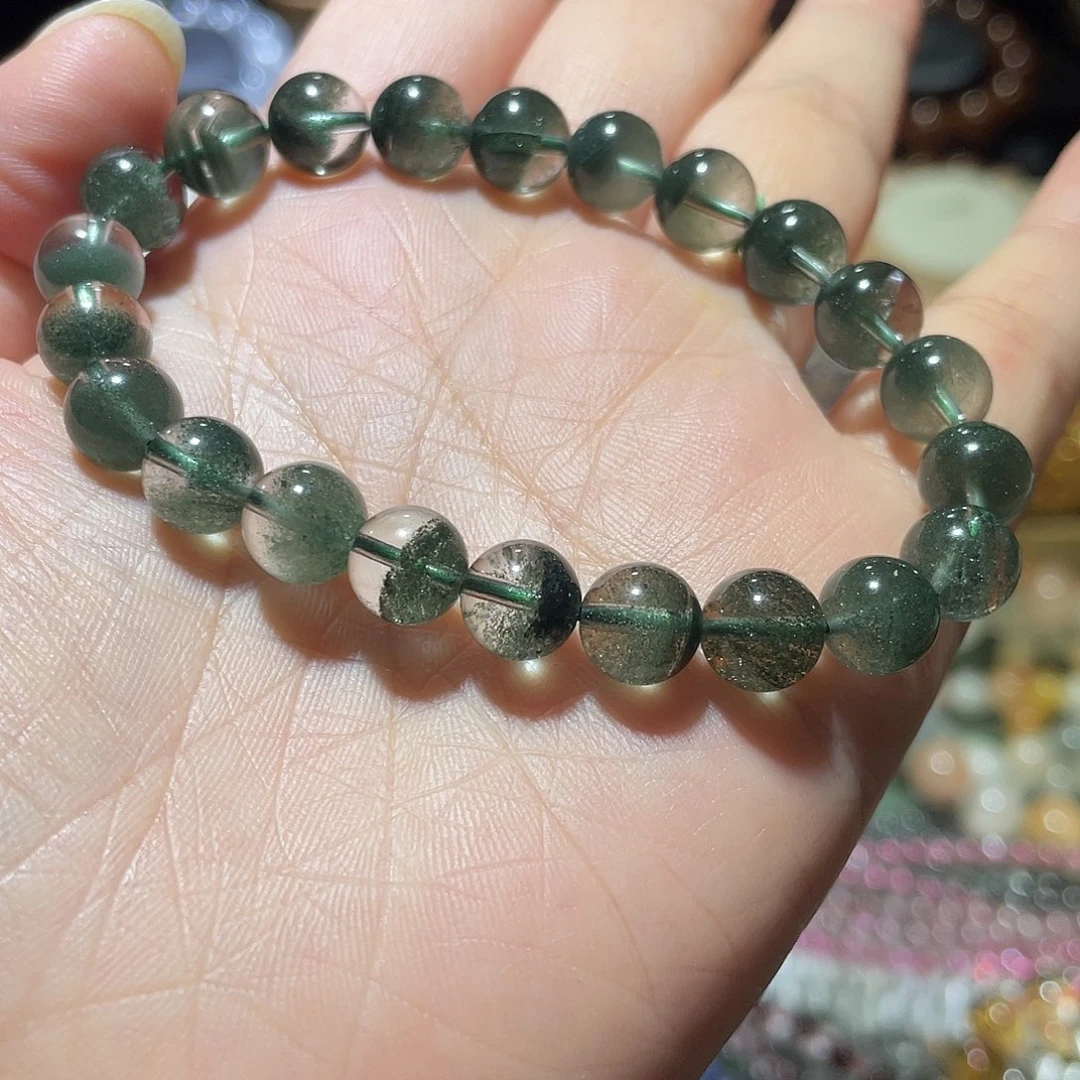 未镶嵌手链水晶绿幽灵