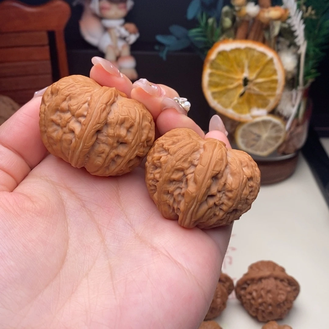 把件桃核43➕平谷元宝