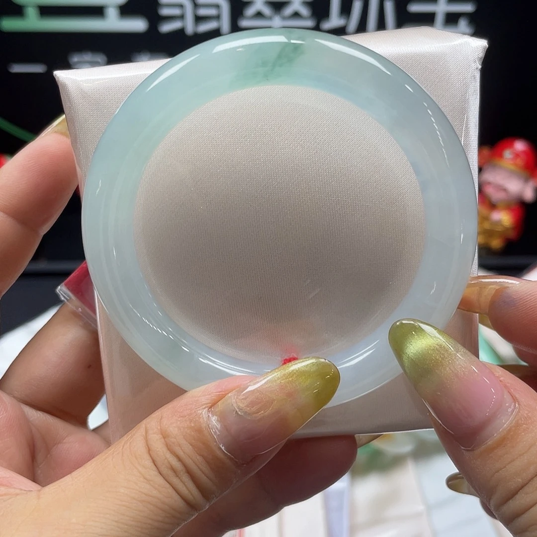翡翠未镶嵌手镯55圆条