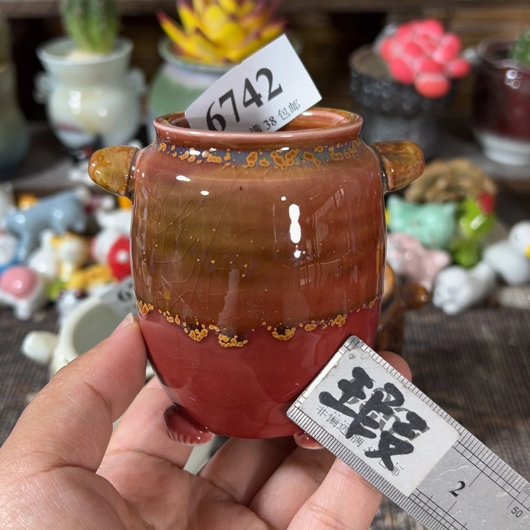 口4高8 手工花盆满30包邮