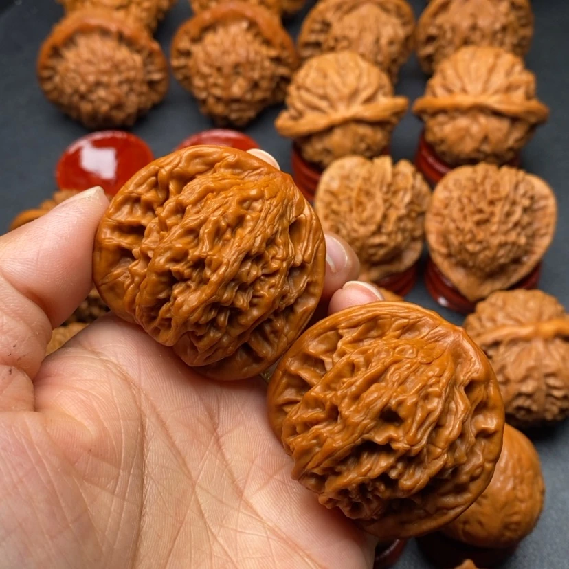 【闪购商品】文玩核桃把件43虎头
