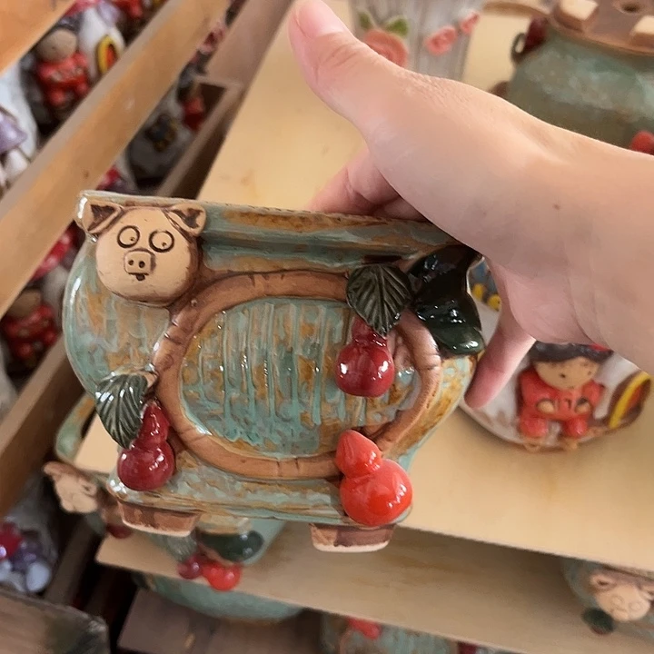 花盆紫砂粗陶材质多肉花盆