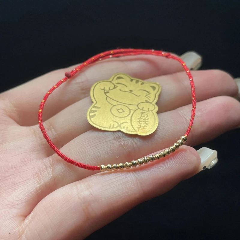 【小魏总返场福利】招财猫红绳手机贴