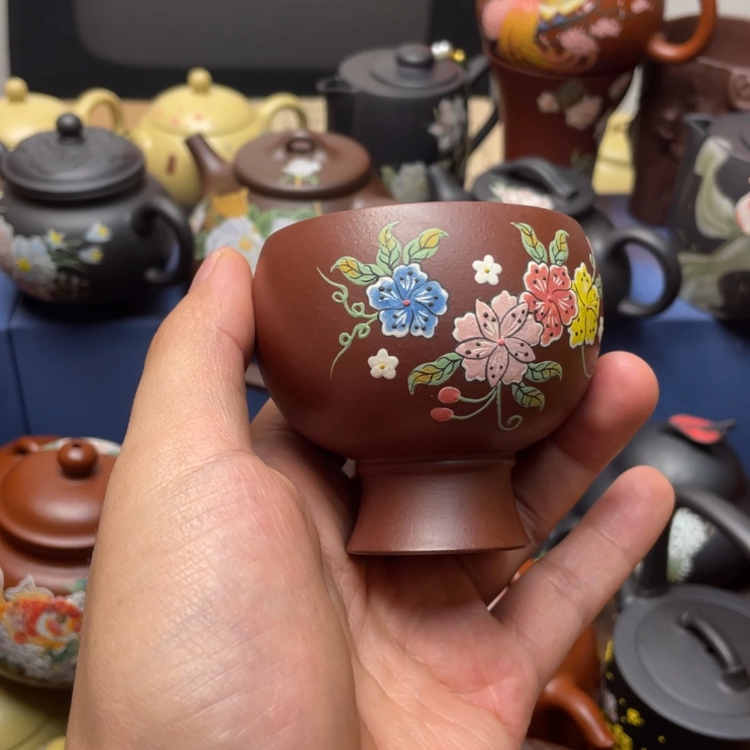 茶杯紫泥紫砂主人杯100cc