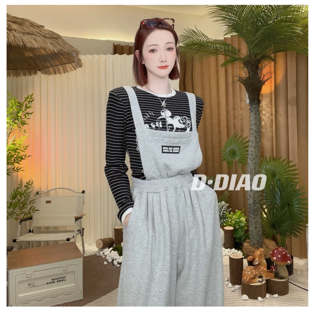 小奈【】休闲百搭连体背带裤