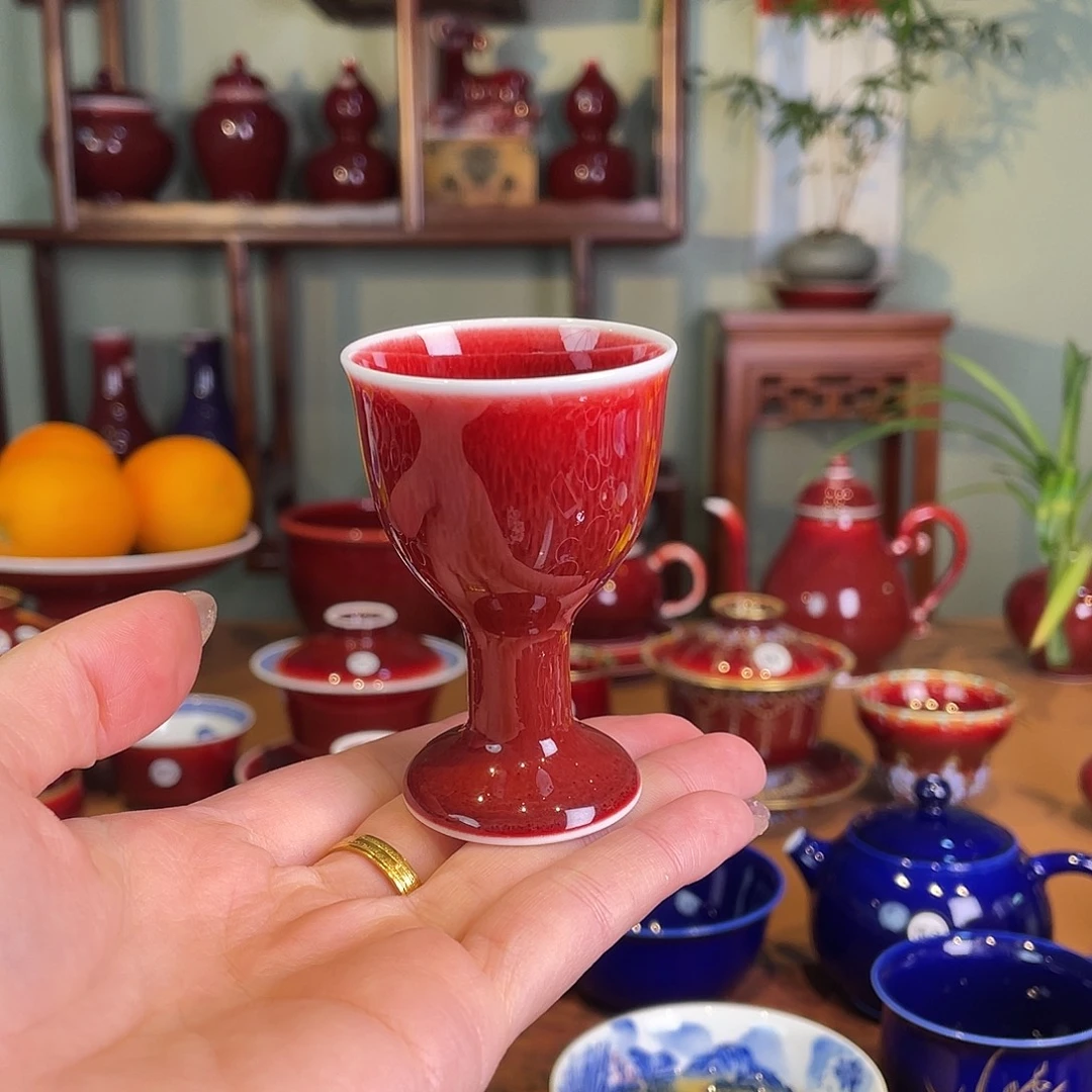 清欢雅玩原矿郎红福利酒杯