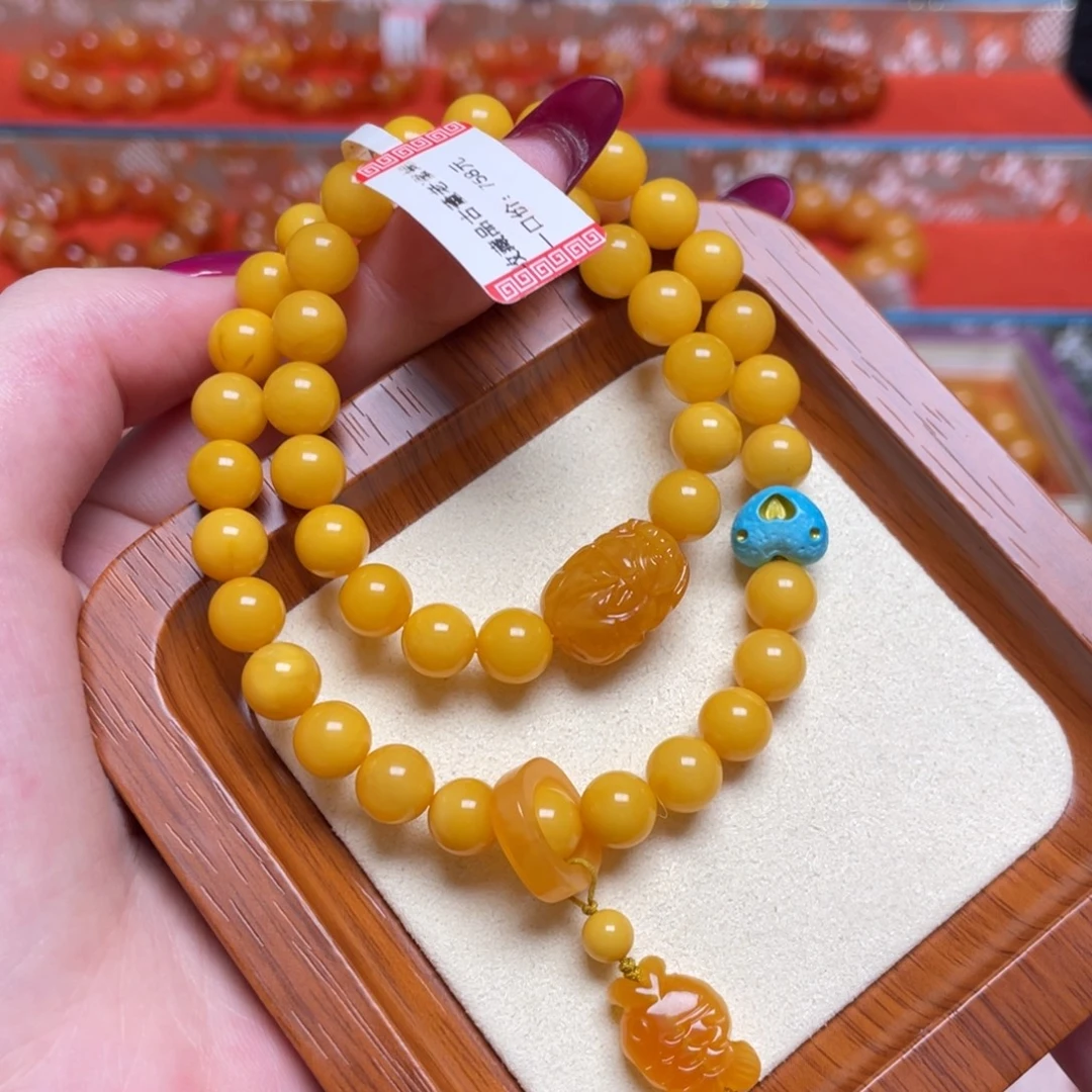 蜜蜡未镶嵌手链手串
