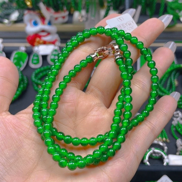 翡翠未镶嵌颈饰项链5