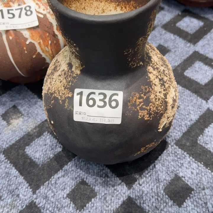 b***j瓷片景德镇高温花器编码1636高28口8默认无孔