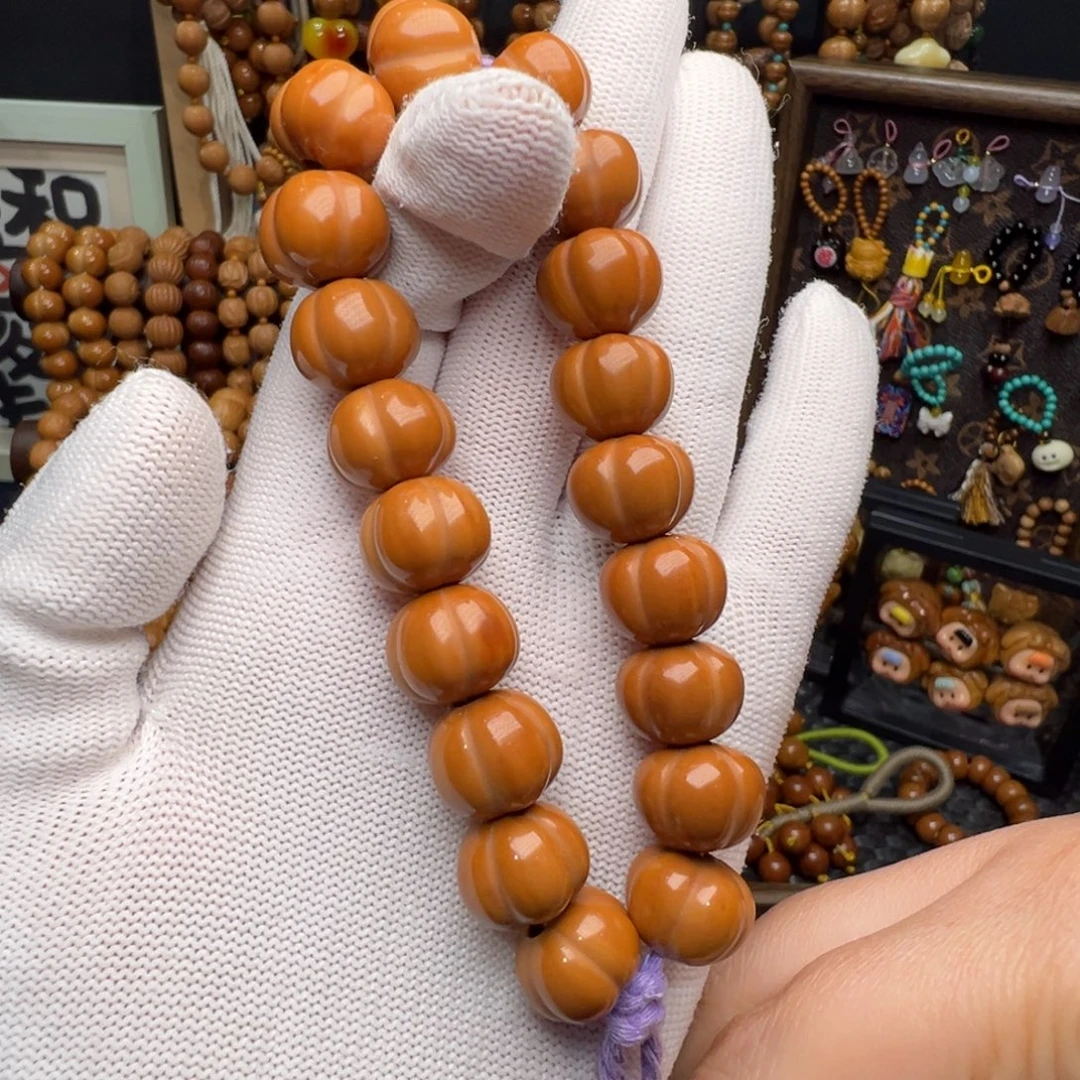 猴头核桃手串微瑕泡芙南瓜